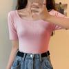 Sleeve Summer Short Solid Womens Color All Match Pullover Knit Sweater