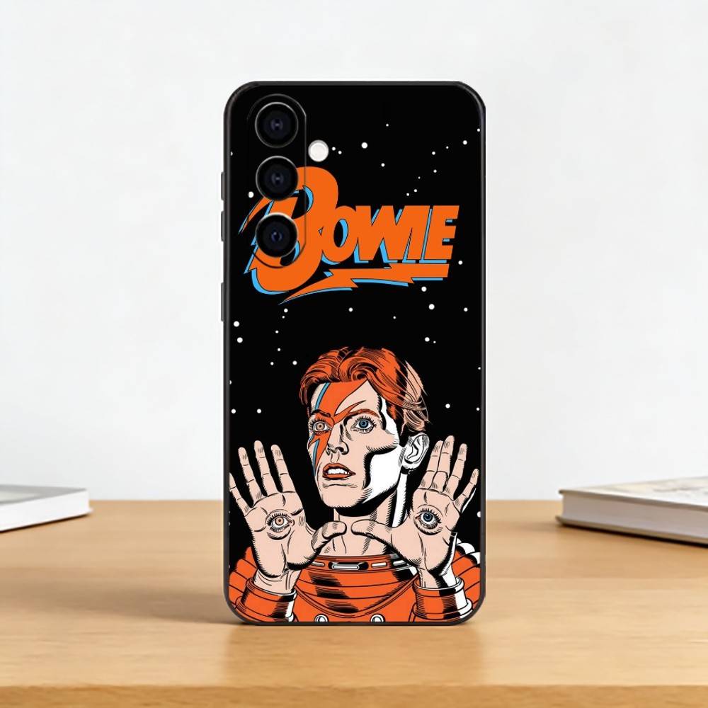 Sänger D-David Bowie Handyhülle Für Samsung Galaxy A73,A72,A71,A70,A53,A52,A51,Weiche Silikon Schwarze Hülle