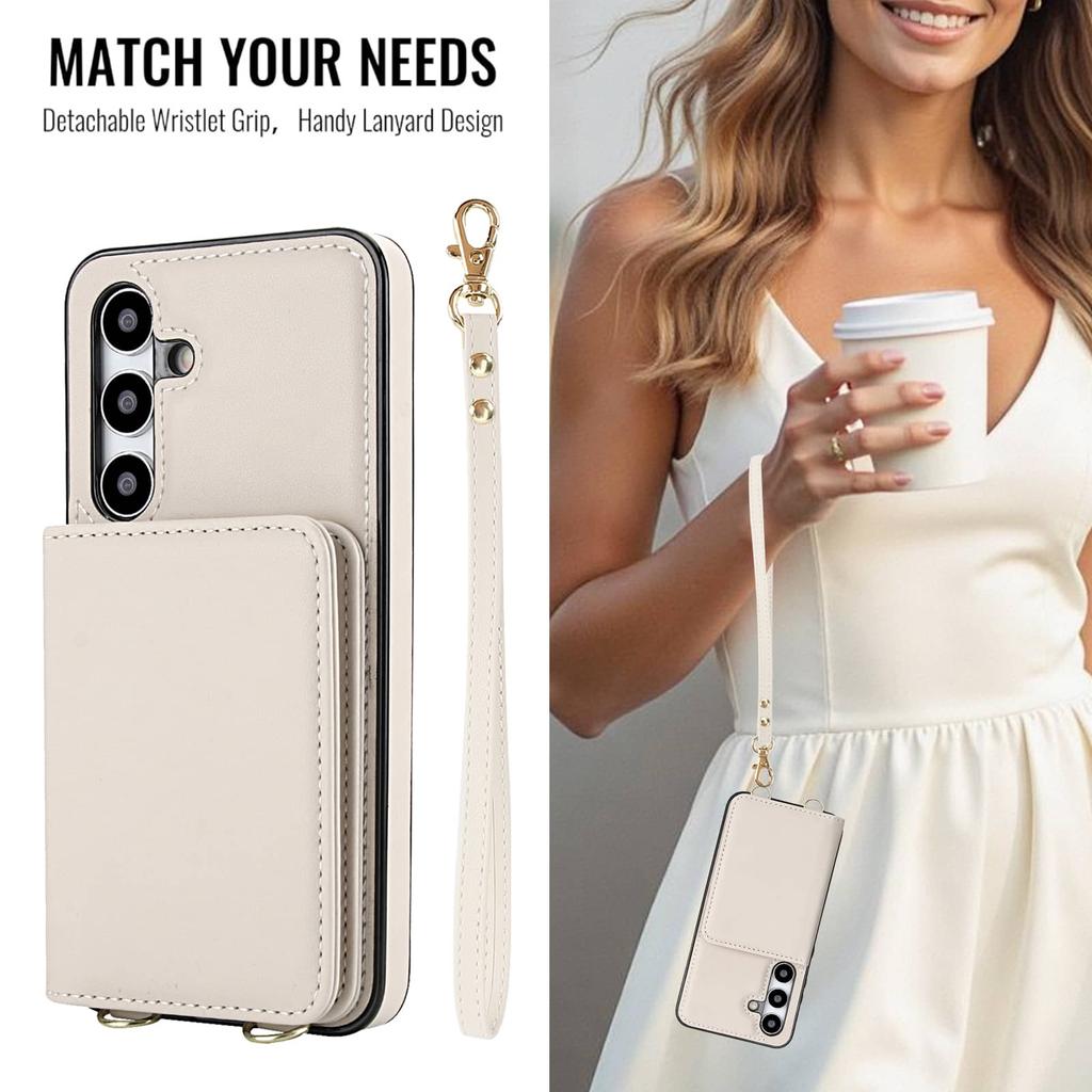 Hülle für Samsung Galaxy A56 A36 A26 A16 A35 A55 A15 A54 A73 A52, Brieftaschenhülle mit [6 Kartenfächern][RFID-Blockierung] Magnetverschluss