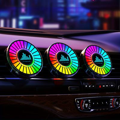 Akıllı RGB Araba Hava Temizleyici LED - Uygulama Kontrolü Müzik Senkronizasyonu 256 Renk Otomatik Kapanma Özellikli Doğal Aroma Difüzörü