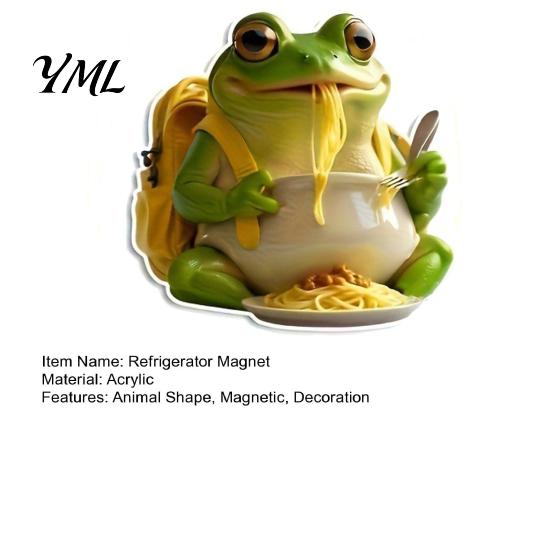 Animal Fridge Decor Acrylic Refrigerator Magnet, Cow Sheep Koala Frog Seal Kitchen Decorative Magnets Magnetic Decoration for Lockers Whiteboards