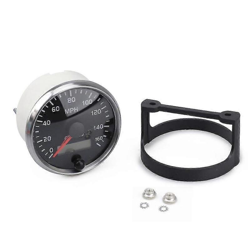 Universal GPS Speedometer 12V/24V Odometer 85mm 160MPH for Car Motorcycle LCD Tachometer   -Yx