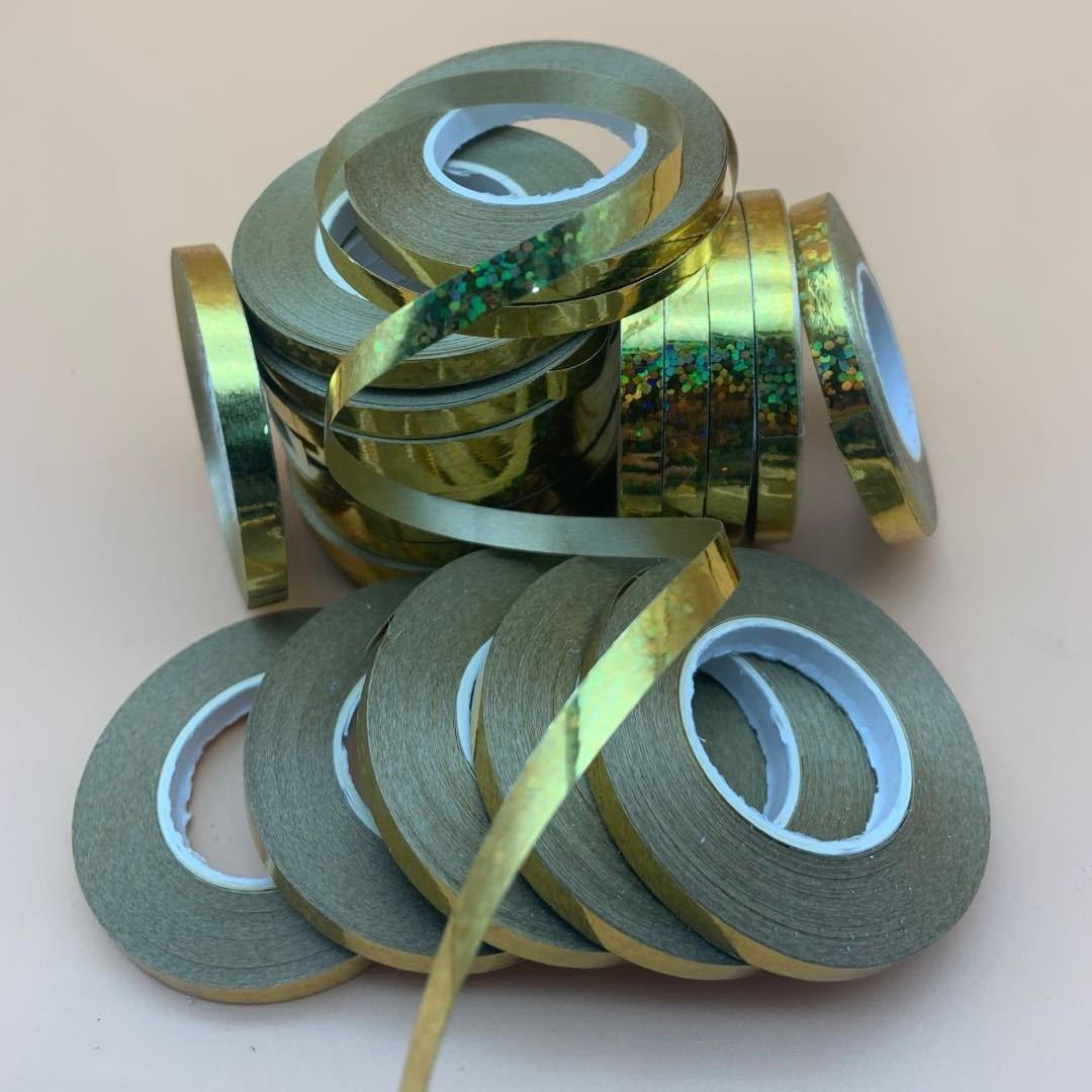 

Flat Ribbon 5M Laser Aluminum Film Fit Ribbon Balloon Supplies Banner Festival Celebration Rope