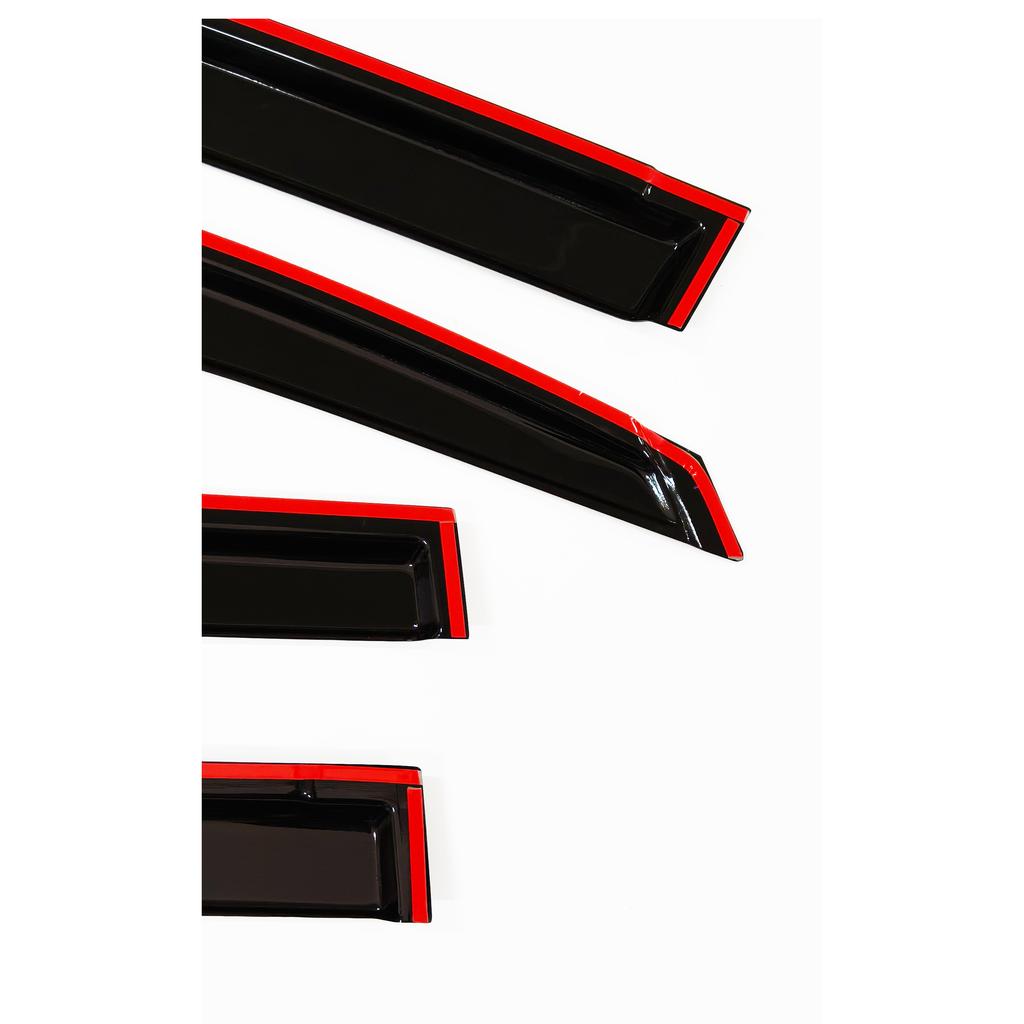 Window Visor for Toyota Prado FJ150 2009-2023 | 4pcs Rain Guard Wind Deflector | Car Weather Shield Accessory