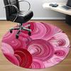1pc Swirls Circles Office Round Area Rug,  Mat Suitable For Office, Under Office Chairs Bedroom Living Room Home Decor, Room Deco