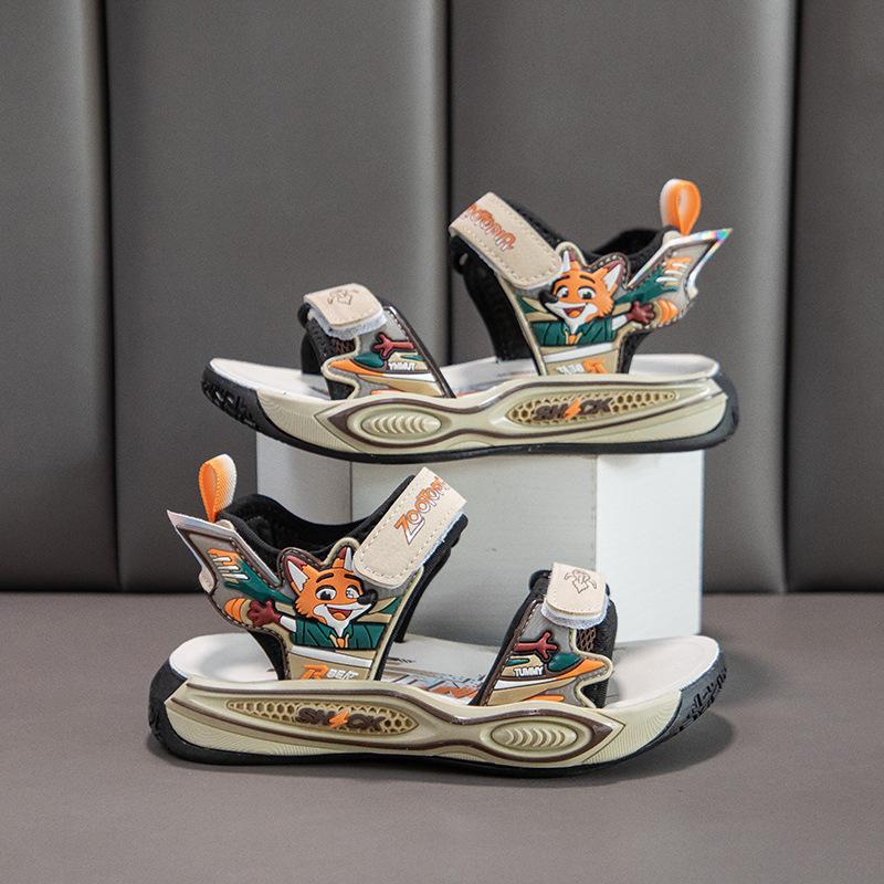 

Anti-slip New Style Boys Beach Shoes, Sports Shoes, Cartoon Casual Sandals 31 темно-коричневого кольору