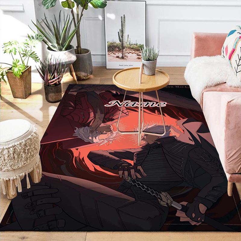 Custom 1Pc Devil May Cry Theme Rug Office Carpet Indoor Outdoor Entrance Doormat Nonslip Soft And Comfortable Living Room D291536