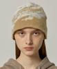 MILLO ARCHIVE Curve Jacquard Beanie [Beige]