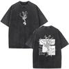 Gewassen Vintage Anime The Summer Hikaru Died Hikaru Indou Yoshiki Tsujinaka T-shirts Mannen Koppel Manga Casual Oversized T-shirts