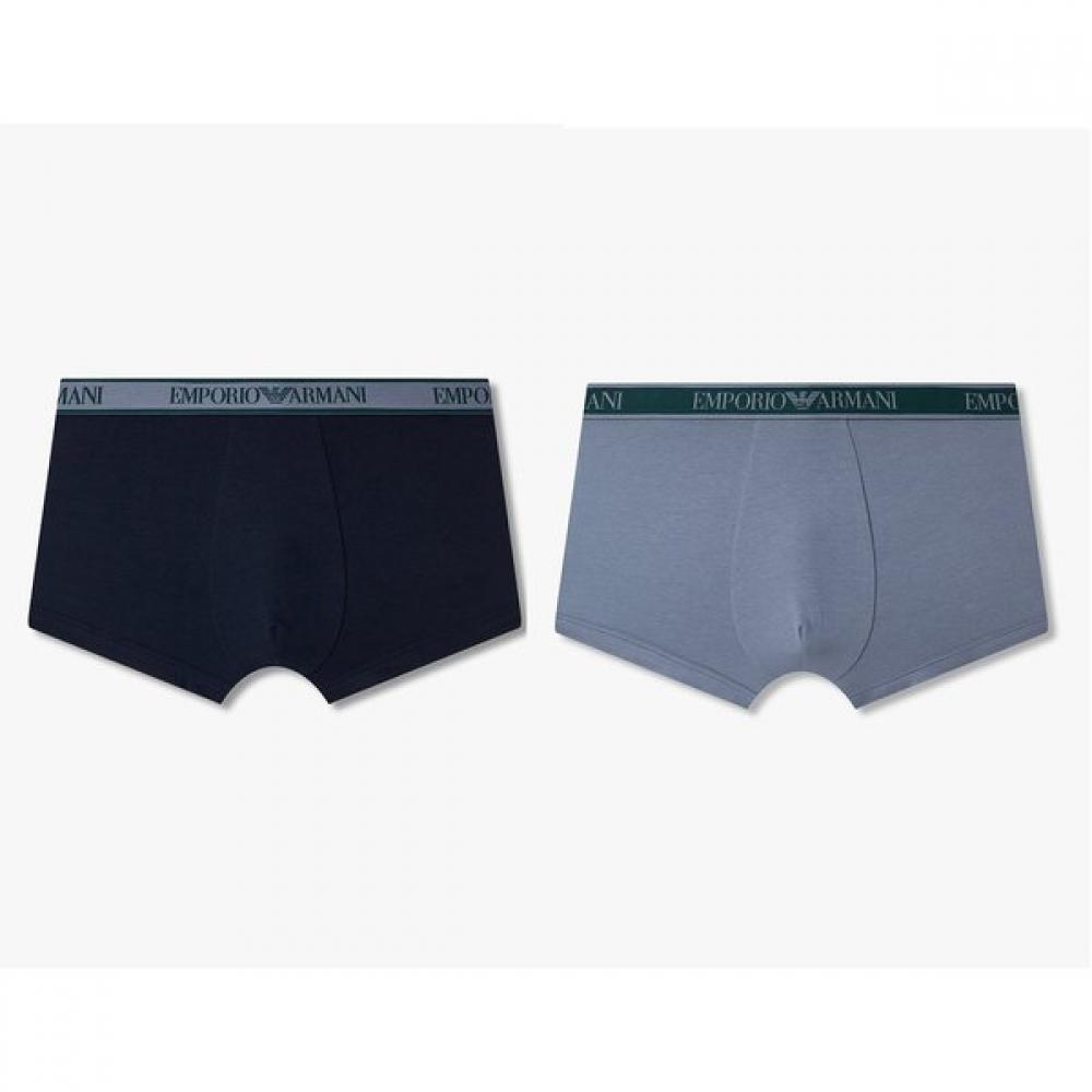 Emporio Armani Men S Cotton drawerS 2pc Set   Line Border Banding S(95)