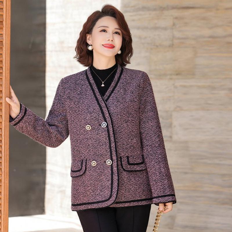 

Благородное осеннее пальто с коротким свадебным топом 5XL [recommended 150-80kg] фиолетовый