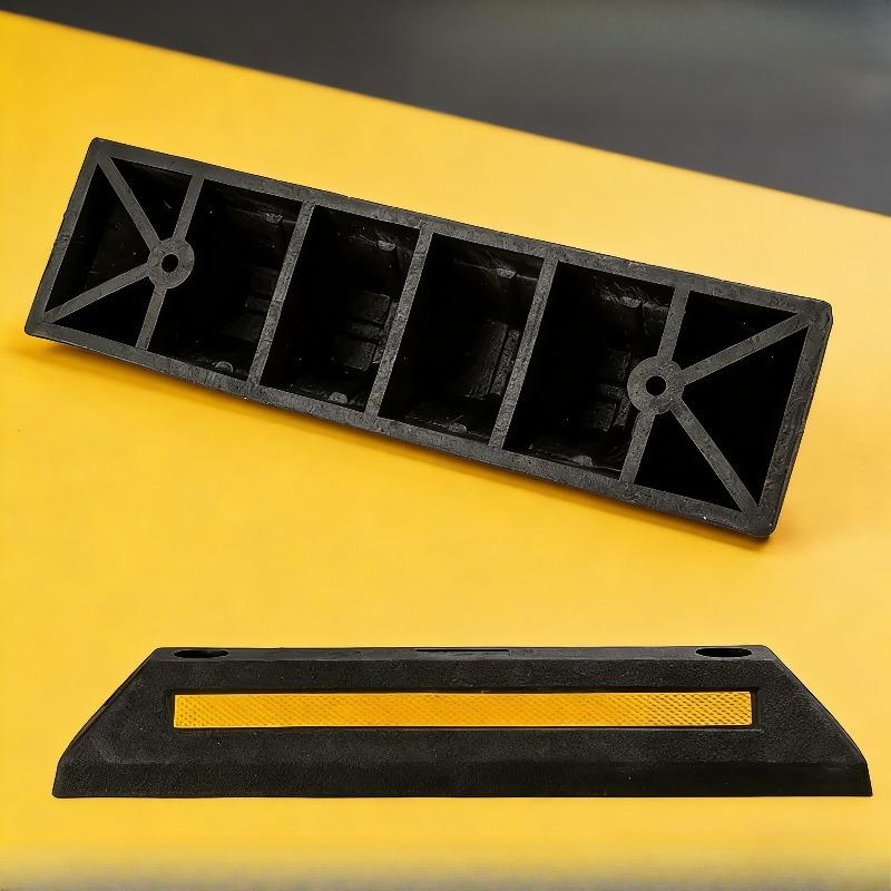 Car Wheel Stopper for Garage, Durable Rubber Parking Guide , Universal Parking Stopper for All Vehicles