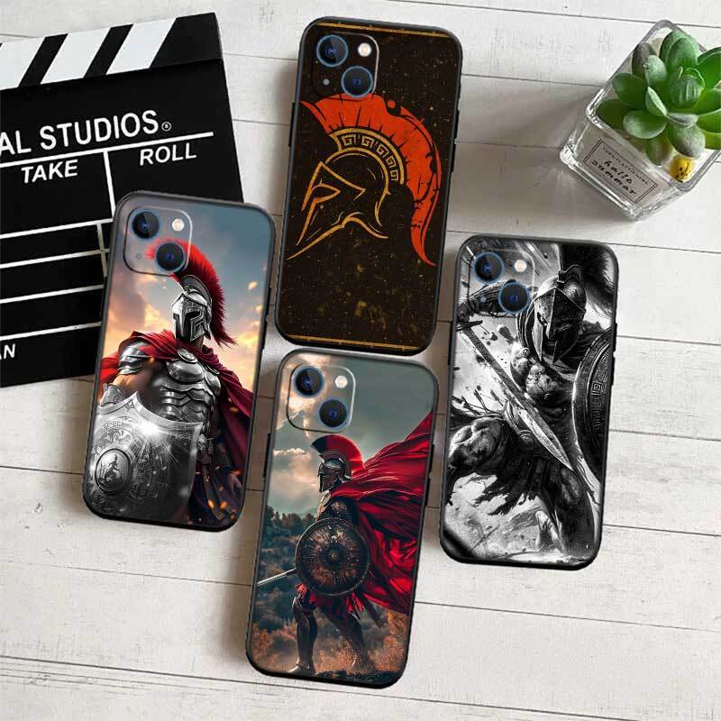 Spartan Warrior Shockproof Phone Case for iPhone 6 6s 7 8 11 12 13 14 15 16 17 16E XS Pro Max XR X SE Air