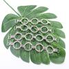 10 Stück Runde Kristall Strass Kette Bikini Verbindungs Schnalle, Geeignet Für Kleidung/Strandmode/Hochzeitsdekoration