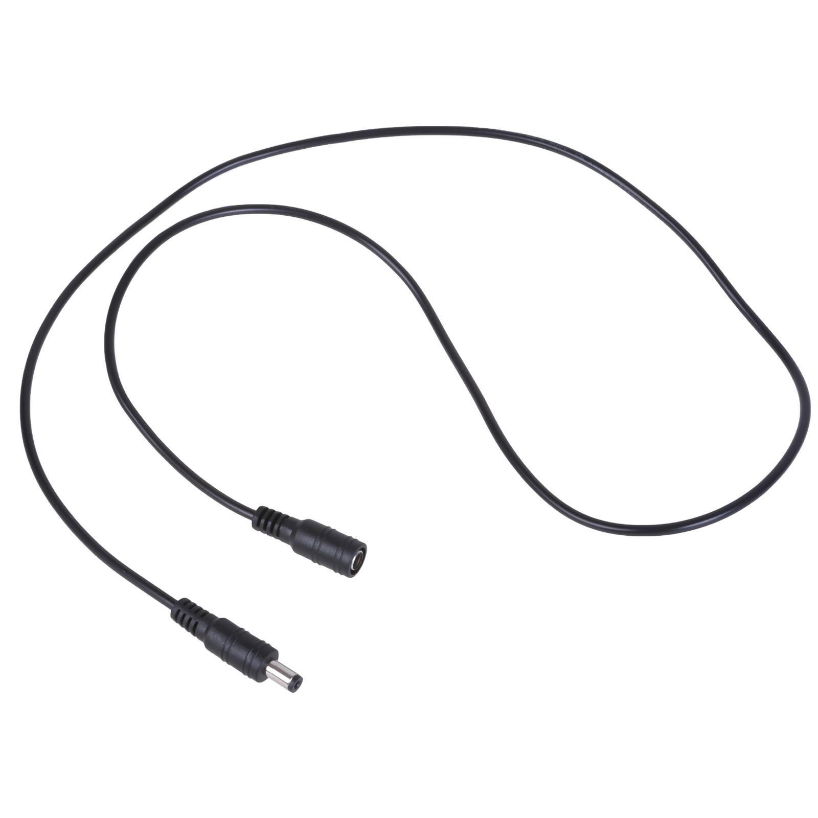 

Power Extension Cable 5.5x2.1mm To 5.5x2.1mm Female to Male Connectors Cord Adapters for CCTV Security Camera LED Light 50 чорний