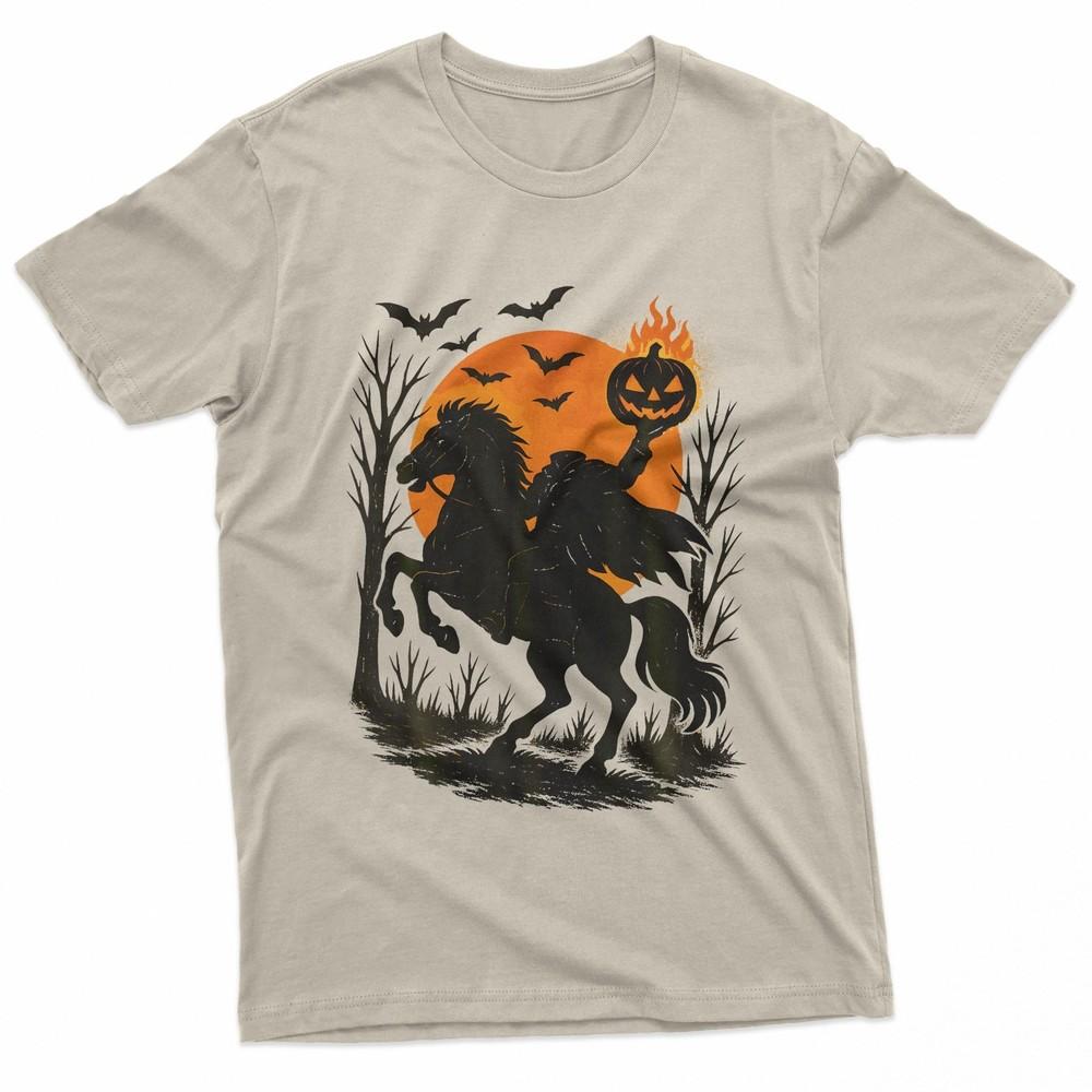 Headless Horseman Scary Pumpkin Spooky Classic Halloween TShirt Unisex T-Shirt XL