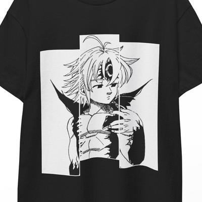 The Seven Deadly Sins Escanor Meliodas Shirt Nanatsu No Taizai Anime Tee, Escanor T-Shirt,Meliodas Manga Top, Unisex Anime Gift Tee Style,