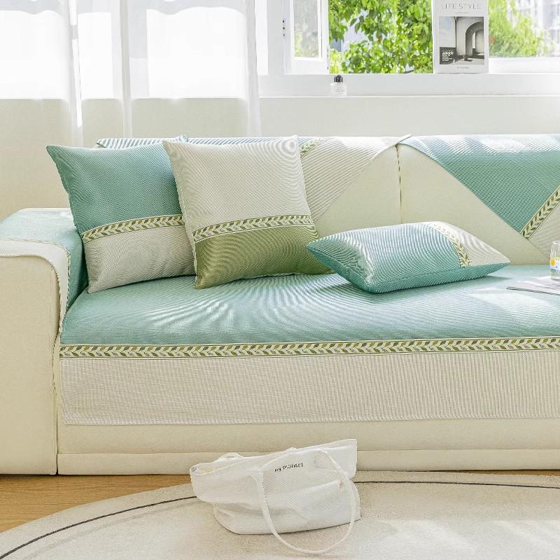 Sofa Cushion Cover Seat Cushion Summer Modern Simple Anti-slip Cool Feeling Refreshing Sofa Cover Sofa Mat