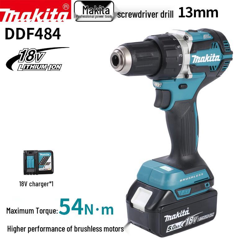 

Makita DDF484 18В Акумуляторний дриль-шуруповерт Штепсель CN (адаптер в комплекті)