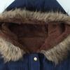 Winter Warm Women's Mid-Length Parka Jacket Adjustable Drawstring Waist Hood Casual Solid Color Coat