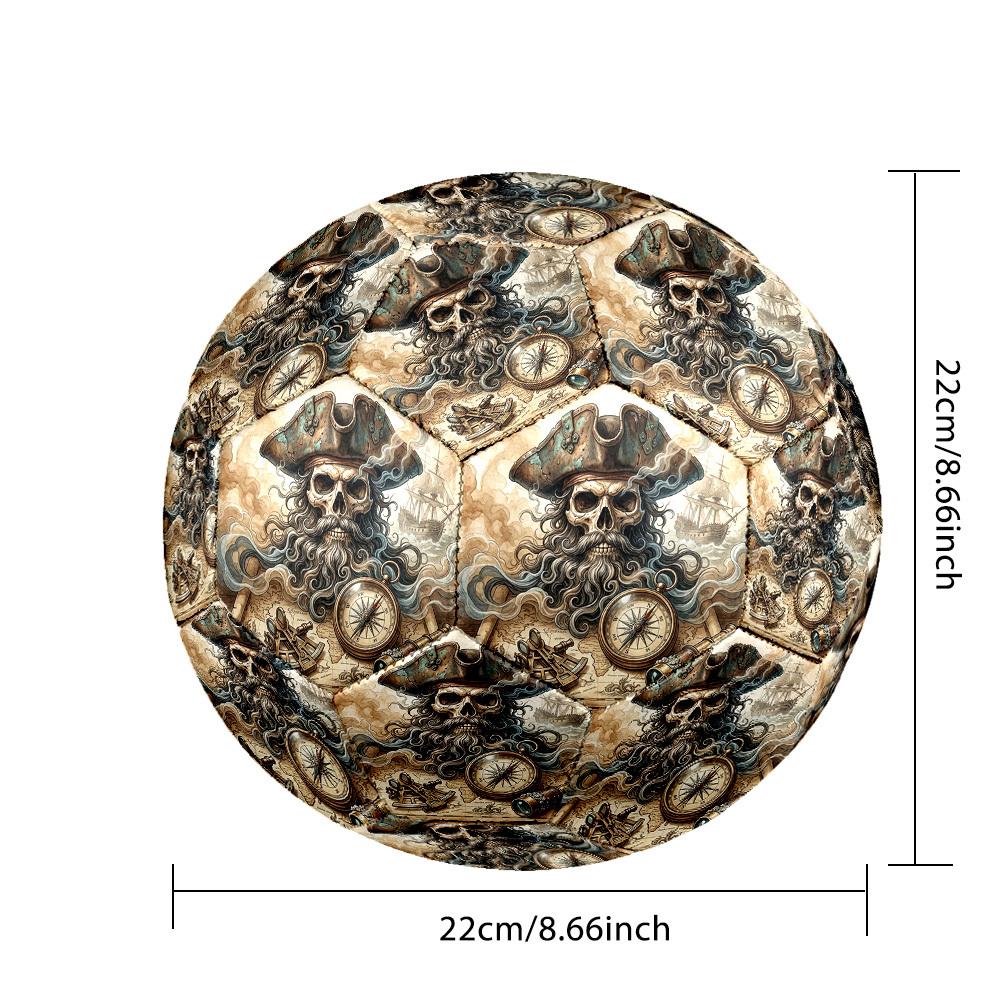 1pc Pirate Treasure Map Size 5 Soccer Ball Professional Lightweight Durable Match Training Football Indoor &Outdoor Sports BallTraining Ball y25