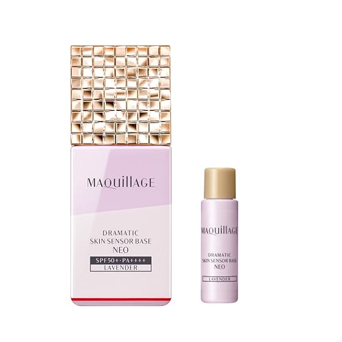 Maquillage Dramatic Skin Sensor Base NEO Lavender (Extra Set) 25mL + 8mL Extra SPF50+ PA++++ | Makeup Base | Liquid | Fragrance-Free | Online Exclusiv