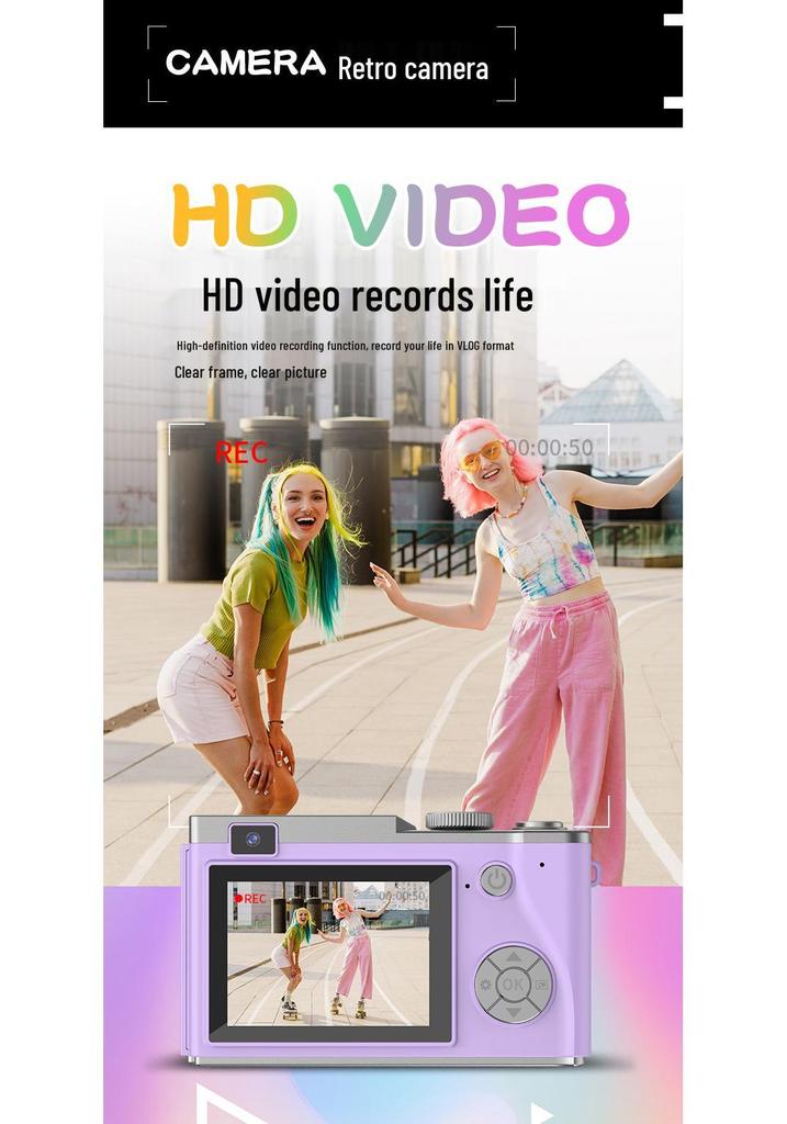 Retro CCD Digital Cat Camera for Photos - Student & Travel Edition