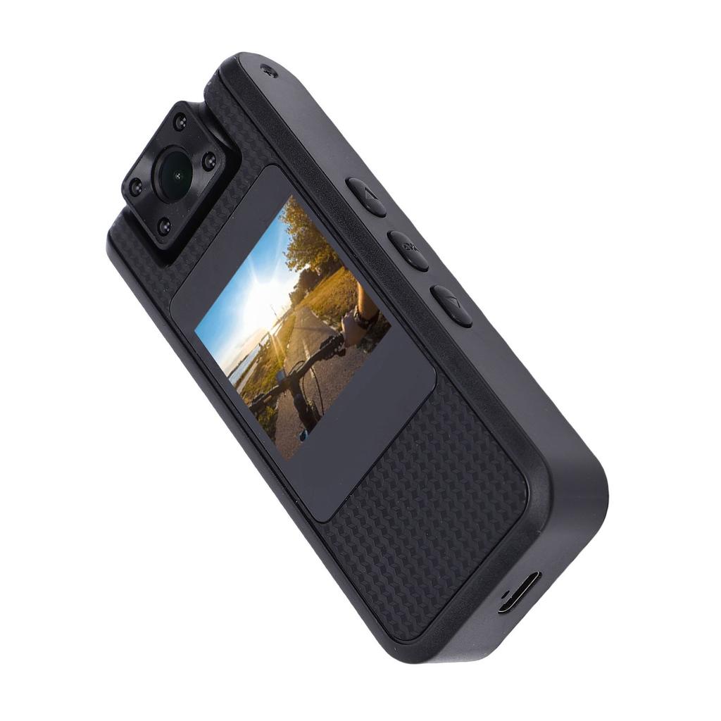 Action Camera 4K HD Portable 1.3in Screen 180 Degree Rotatable with Back Clamp for Cycling Sport WiFi Transmit