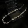 European & American Z Letter Patchwork Necklace: Men's Hip-Hop Style Clavicle Chain with Niche Design.