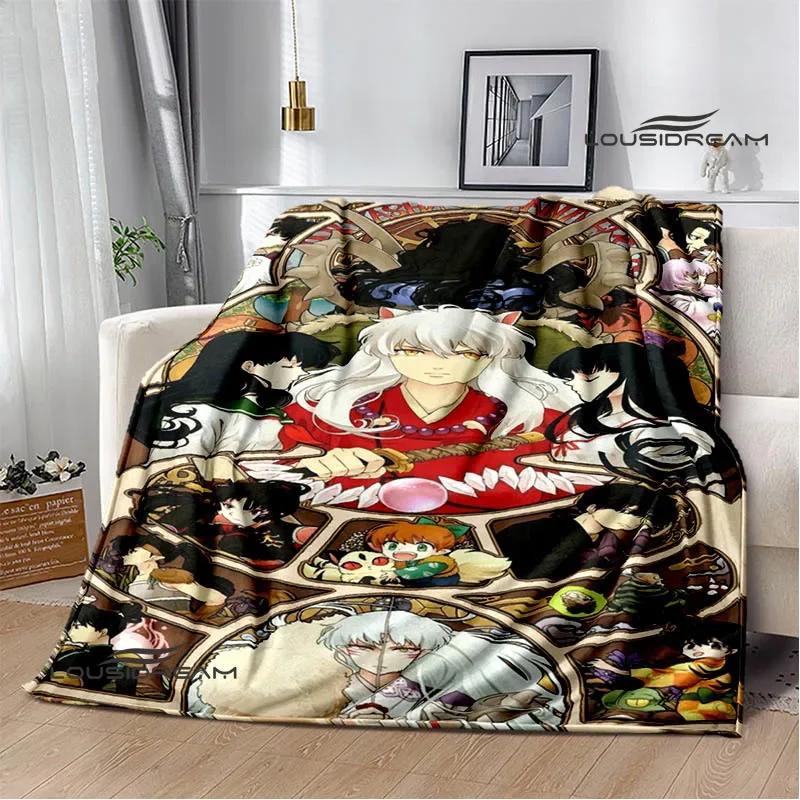 3D Inuyasha Cartoon Printed blankets Picnic blanket Warm Flannel blankets Home bed linings blankets for beds Birthday Gift