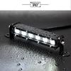 7" 30w Straight Slim LED Light Bar Single Row Flood Spot Beam SUV 4X4 ATV Off Road LED Work Light