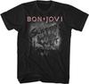 Bon Jovi T-Shirt Slippery When Wet Album Tour New Licensed 100% Black Cotton Unisex T-Shirt