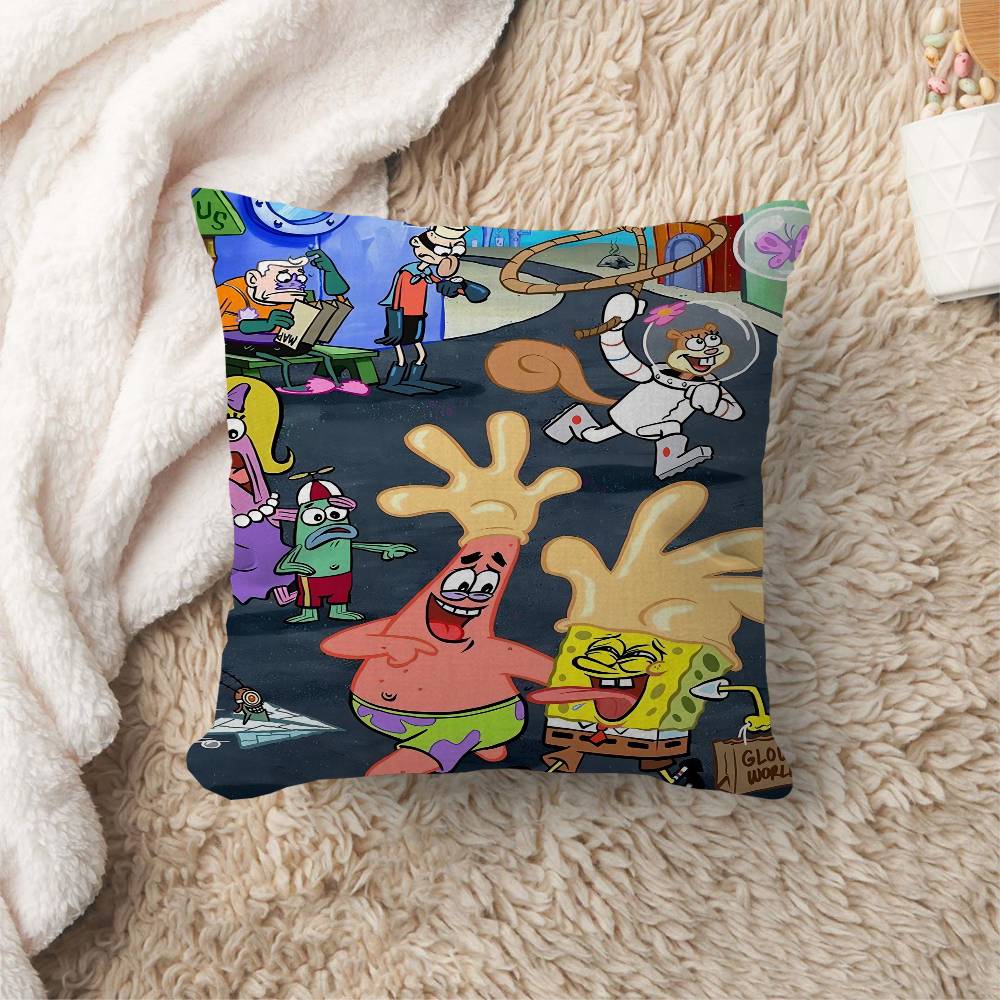 Cartoon SSpongebobs pillow cover sofa cushion cover home room decoration children gift