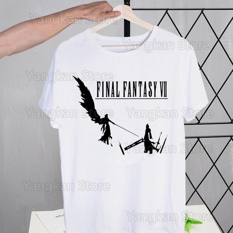 Final Fantasy 7 FF7 Street Style Casual Short Sleeve Men T Shirt O-neck Tshirt Male T-shirt