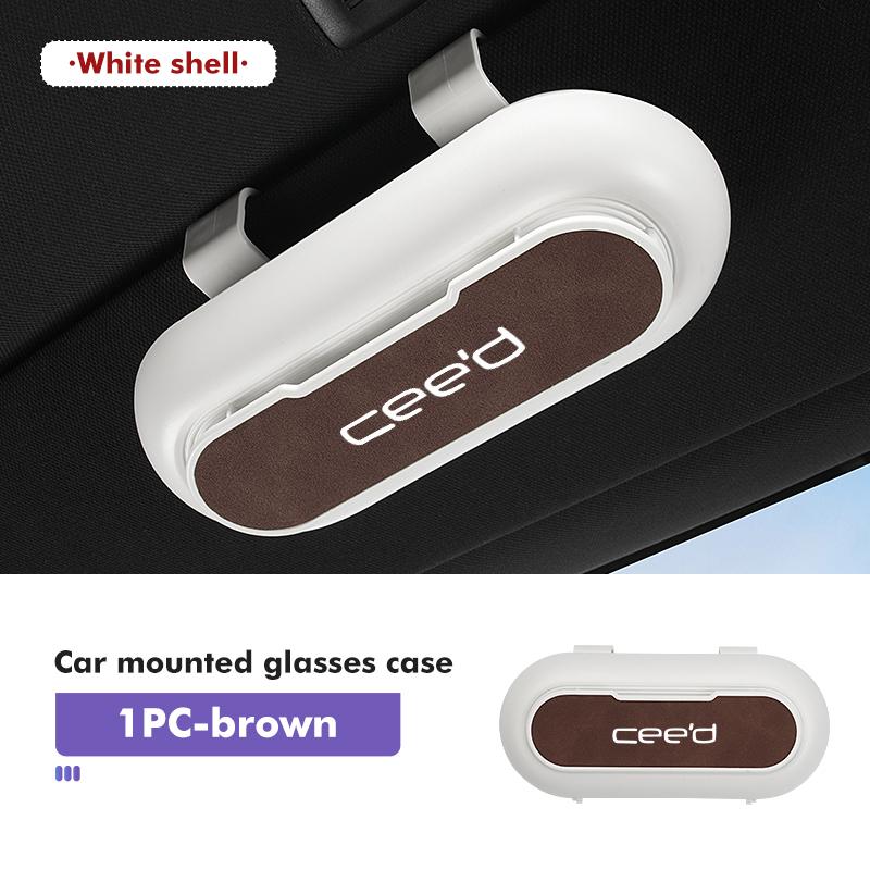 Car Portable Sun Visor Sunglasses Holder Case Glasses Boxes Interior Accessories For KIA Ceed Sportage Rio K5 K2 Optima Cerato drlqc11