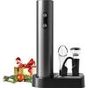 Set Apribottiglie Elettrico Apribottiglie Elettrico per Vino con Base di Stoccaggio/Aeratore Versatore per Vino/Taglia Capsule/Tappo per Vino