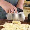 Ergonomic Handle Potato Cutter Wave Shape Potato Slicer French Fries Cutter  Cutter Tools