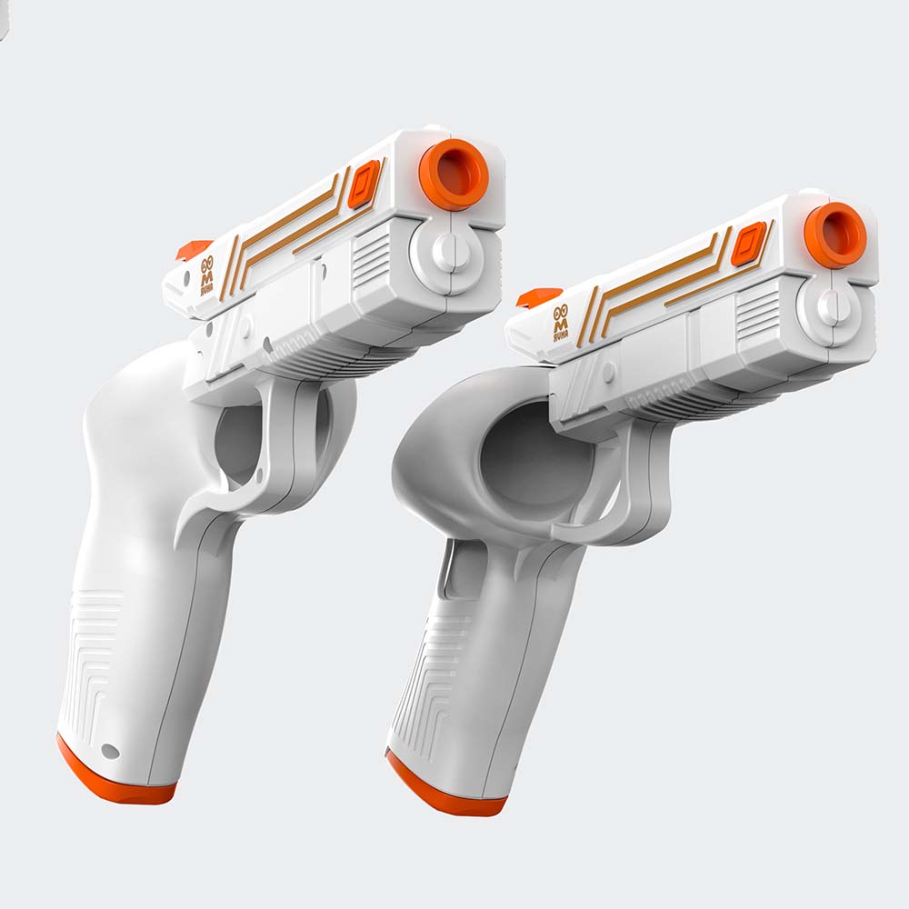 AMVR 1Pair VR Shooting Grip Holder for Oculus Quest 3/3S Controller Game Handle Mount Bracket Gaming Accessories