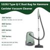 12 Pack 53292 Type Q/C Canister Vacuum Bags for Kenmore 200 400 600 700 800 Series Canister Vacuum Cleaner, Large Capacity Replacement Bag