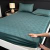 Waterproof Mattress Protector, Thick Quilted Solid Color Bed Cover with Deep Pocket,Warm Breathable Bedding for Bedroom Room Hotel, Without Pillowcase