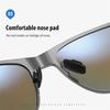 aoron Metal Frame Polarized Sunglasses Outdoor Fashion Sports Fishing Driving Glasses UV400 Anti Glare Eyeglasses