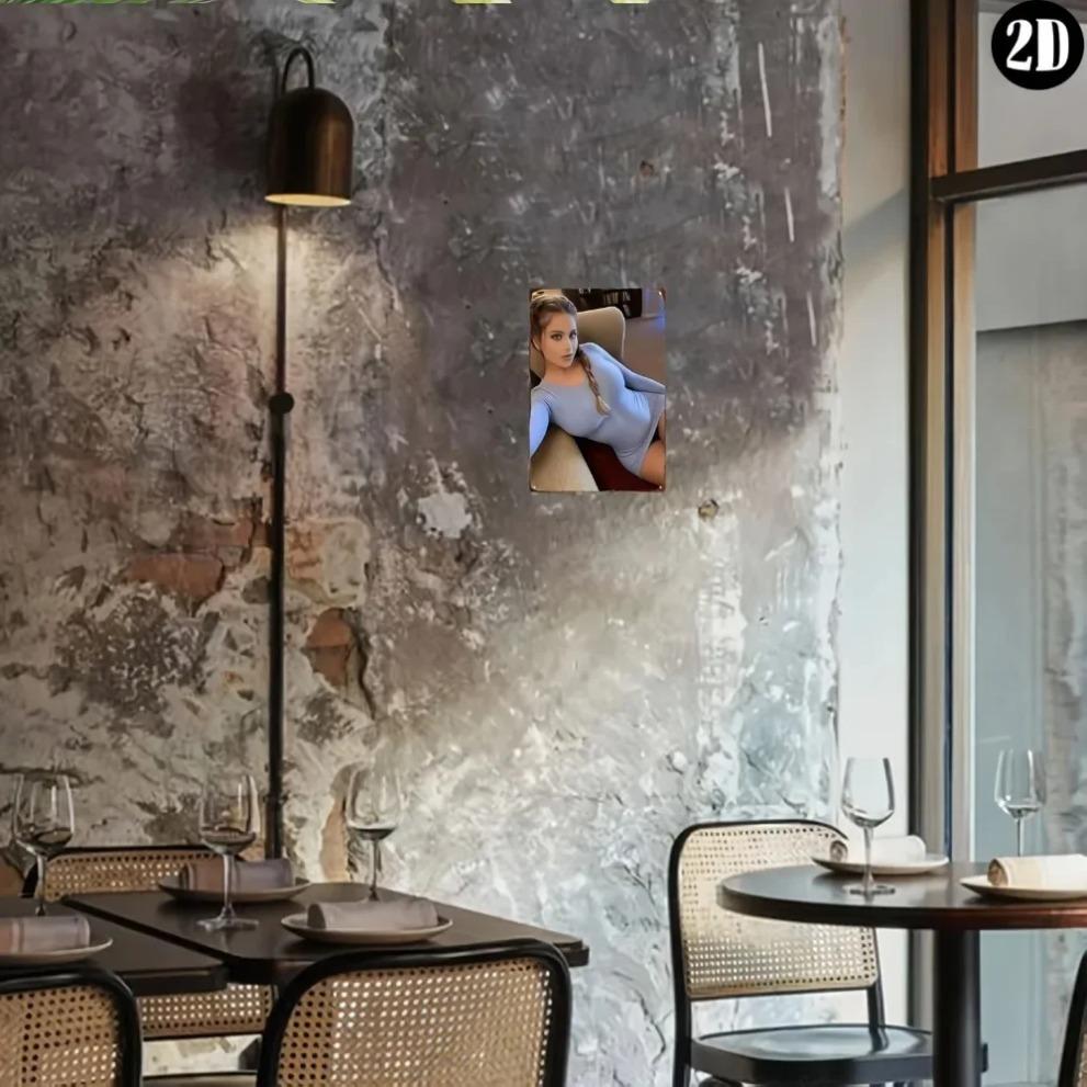 BOCCHI Wall Art "We Don't Allow" Sign 8x12 Inch Durable Metal 2D Decor for Home Office Outdoor Holiday Gift