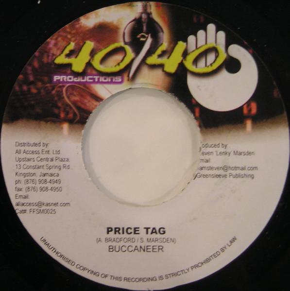 

7-дюймовая пластинка BUCCANEER - Ценник FFSM0025 40/40 Productio 2002 Ямайка Регги, Ска и Даб Б/У