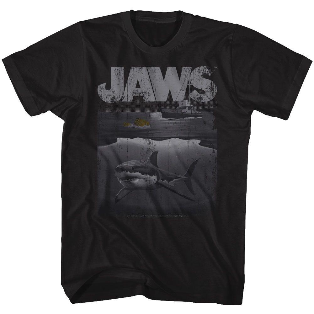 Jaws Shark Boat Movie Shirt M
