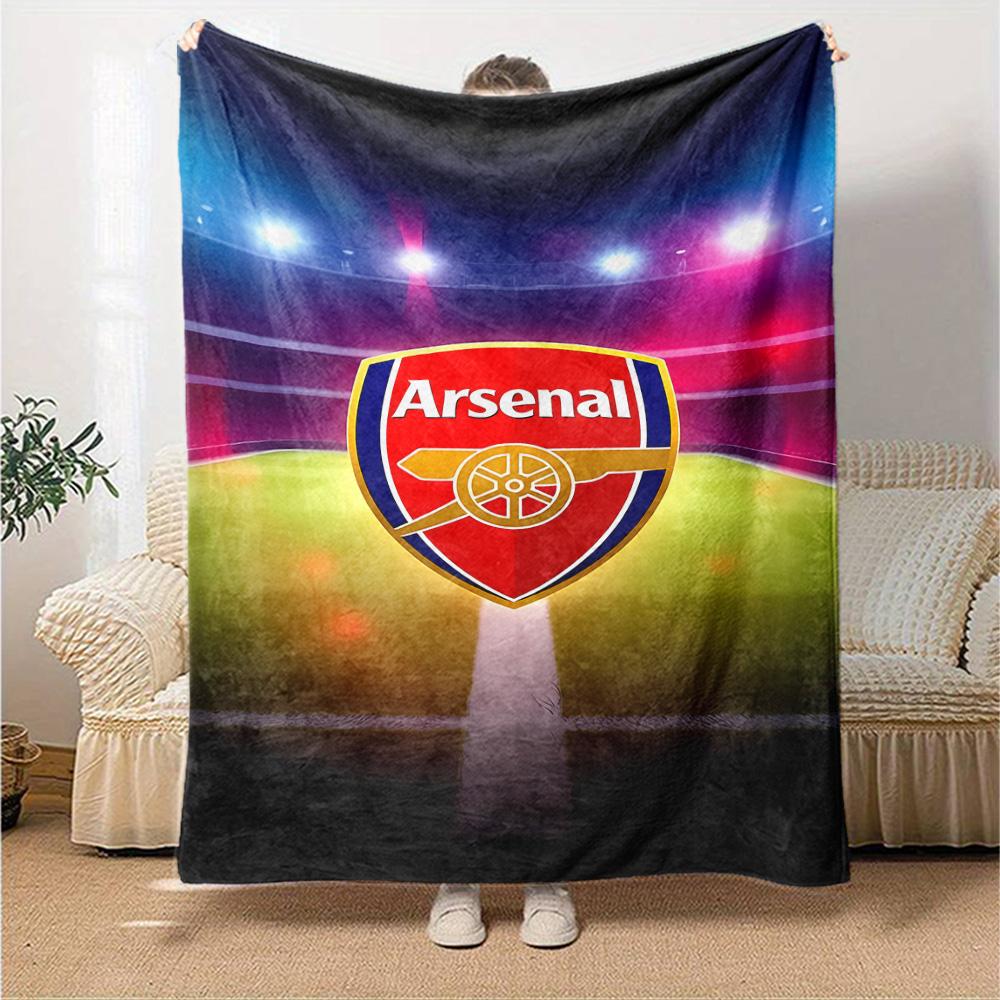 Arsenal Blanket Soft Warm Cozy Great for Chair Livingroom Sofa All-Season Use Playful Design Birthday Christmas Gift Blanket