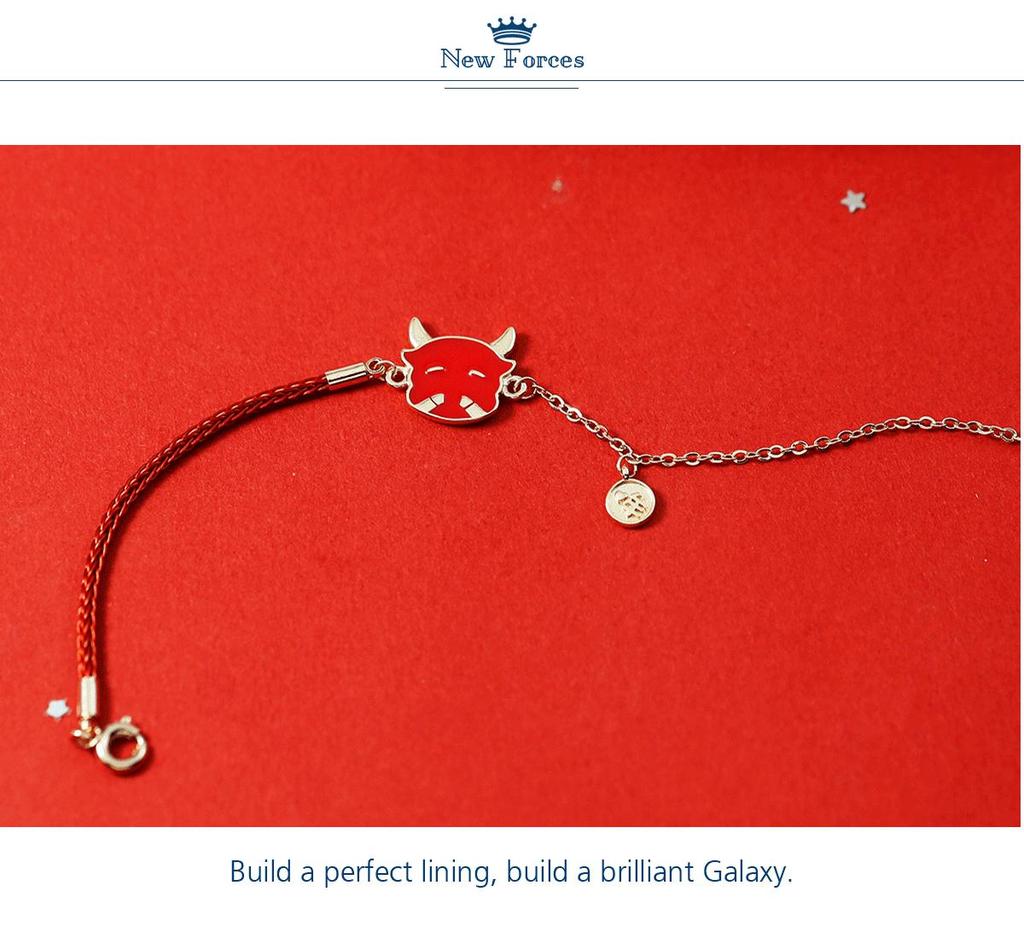 Benmingnian Zodiac Ox Red String Bracelet: Color-Changing, Lucky Ox Charm, Perfect Gift for Christmas & Valentine's Day