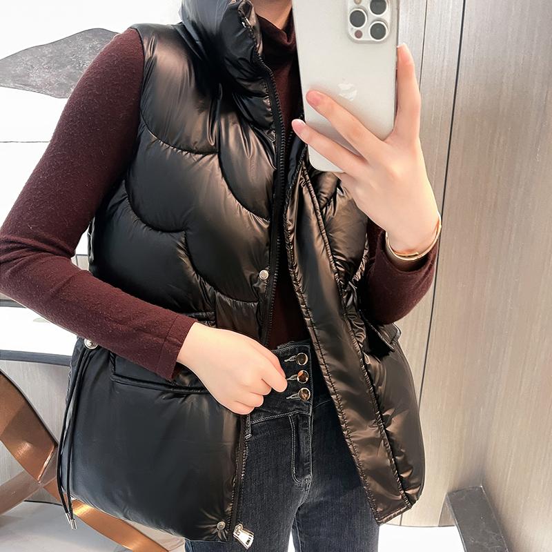 Damska luźna i modna kamizelka casualowa na jesień i zimę