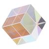 Dichroic Cube Prism Colorful Glass Cube Prism for Physics Teaching Research Decoration Art Education 18x18x18mm