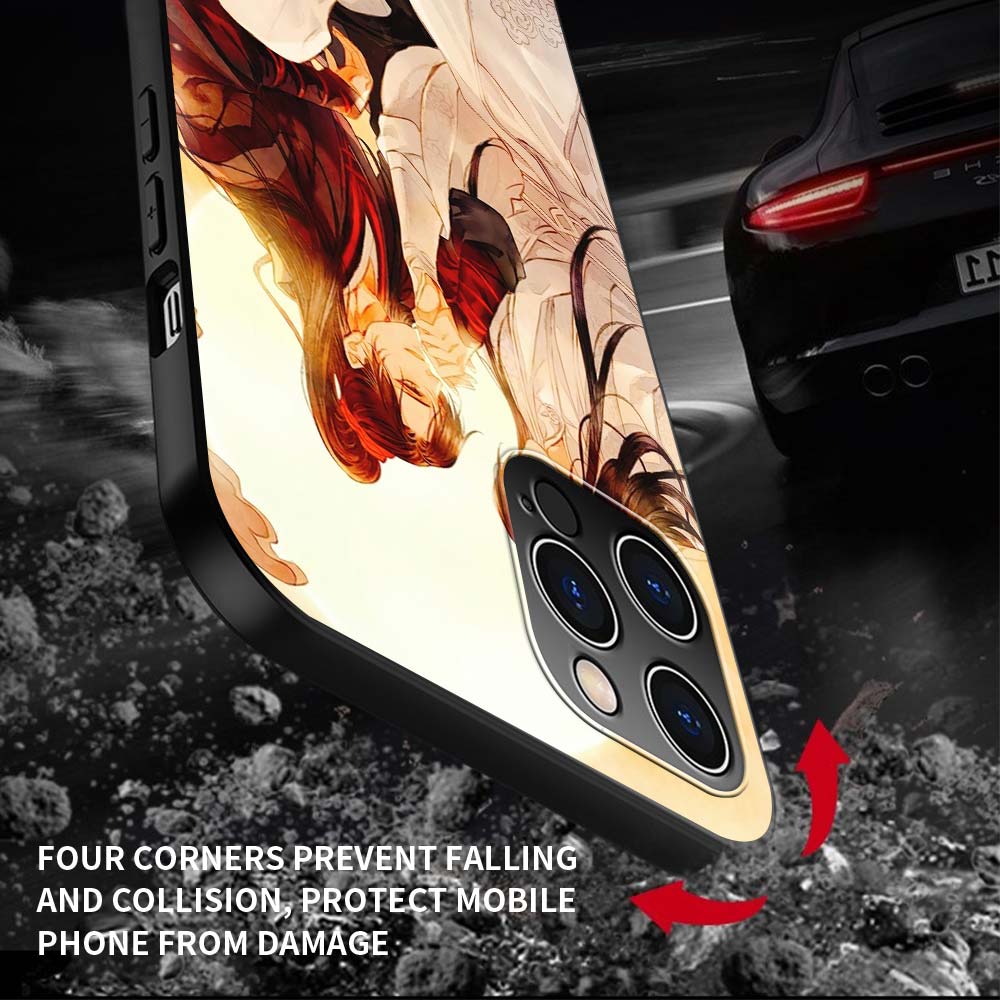 Mo Dao Zu Shi Wei Wuxian Anime Puzdro na knihy pre iPhone 13 14 11 12 Pro Max 7 8 Plus SE X XR XS Luxusný silikónový kryt Puzdrá na telefón