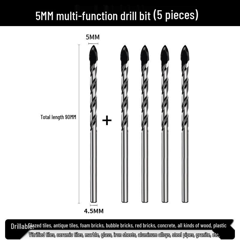 6mm Triangle Drill Bit for Tile, Concrete, Glass, and Cement